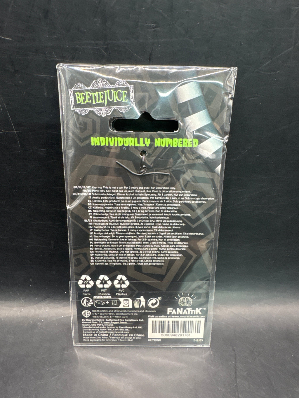 Beetlejuice Handbook of the Recently Deceased Keyring - Only 5,000 Worldwide -BRAND NEW-