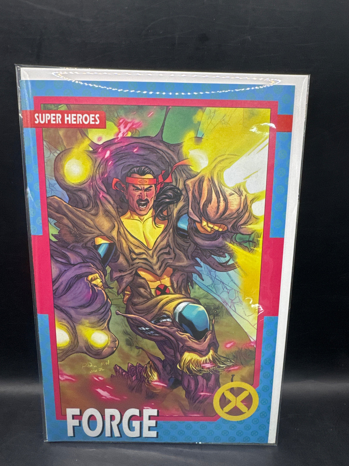 X-MEN #15 (2022) Marvel Comics 'FORGE TRADING CARD VARIANT COVER C