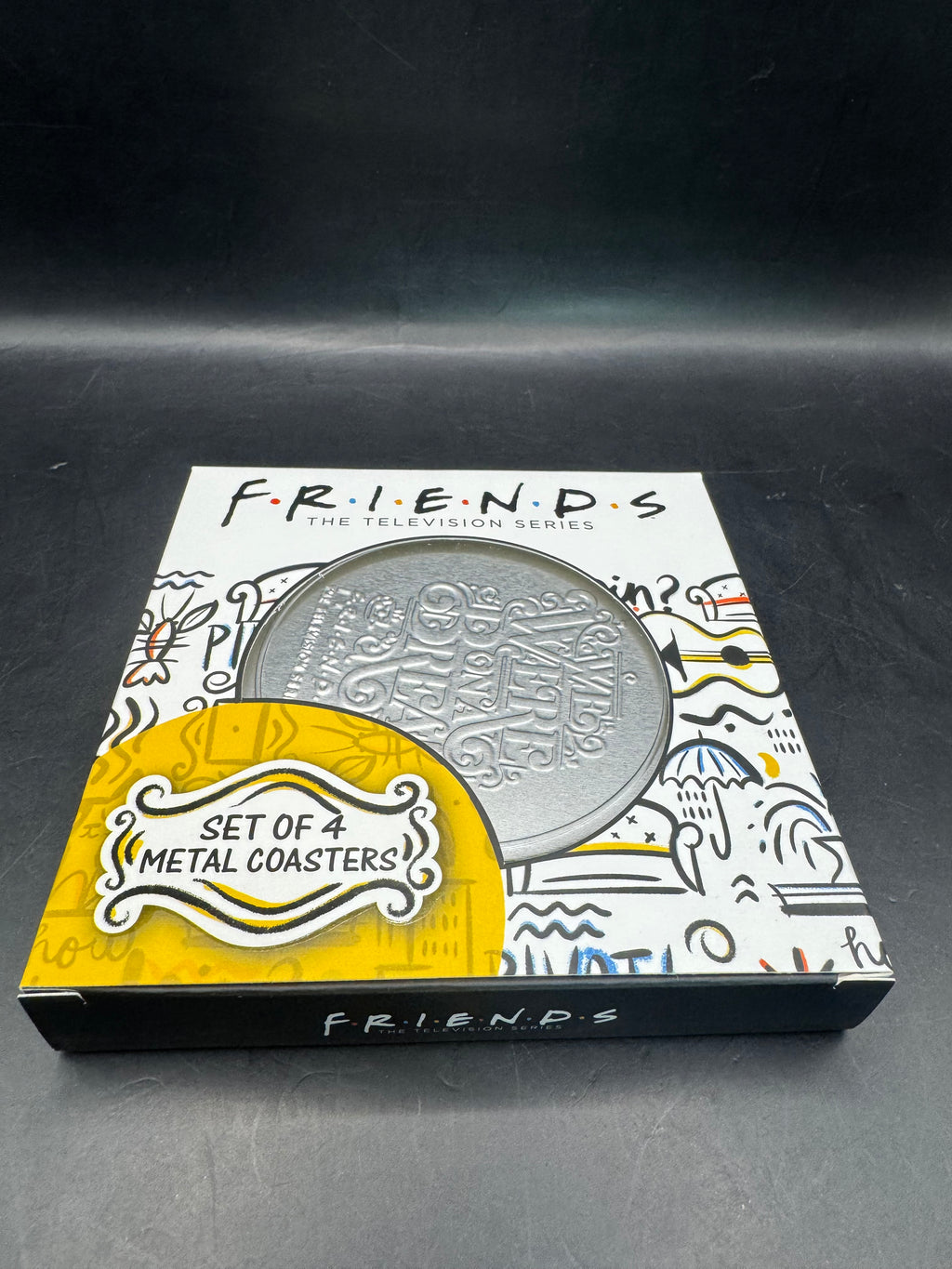 Friends Central Perk Set Of 4 Metal Coasters