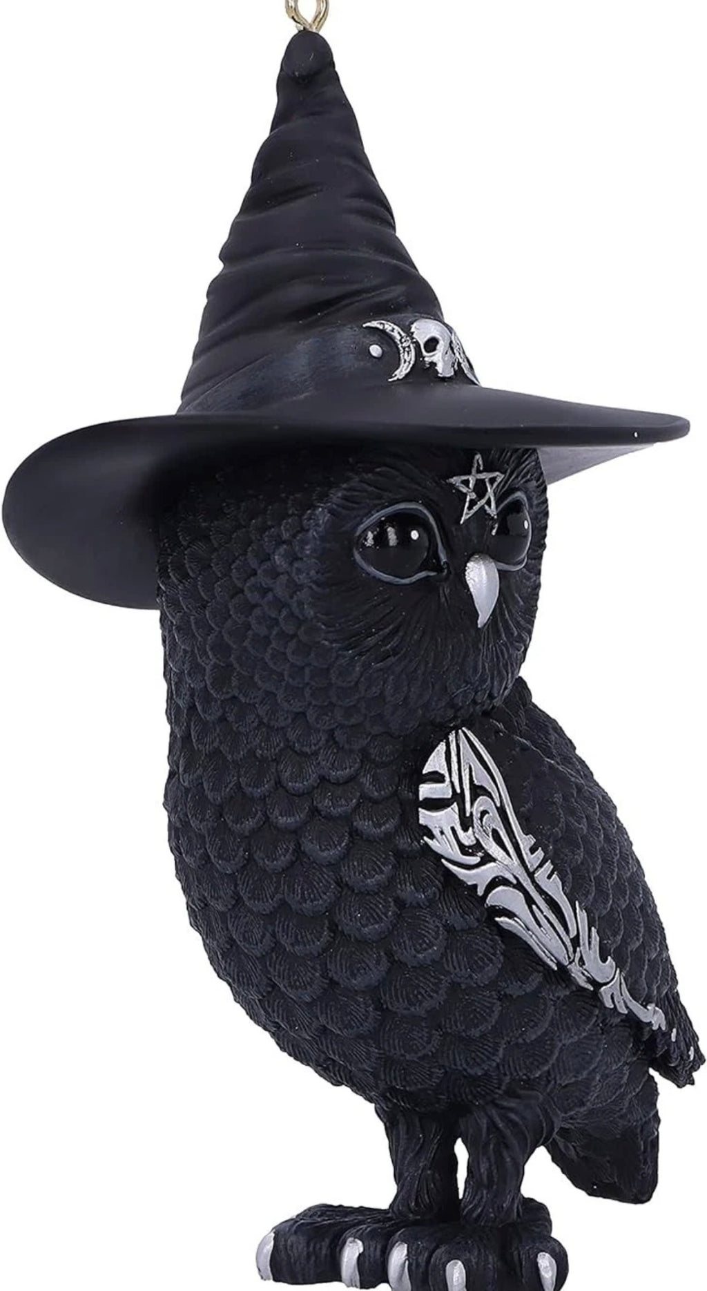 Nemesis Now Cult Cuties Owlocen Hanging Ornament 12cm, Resin, Black,