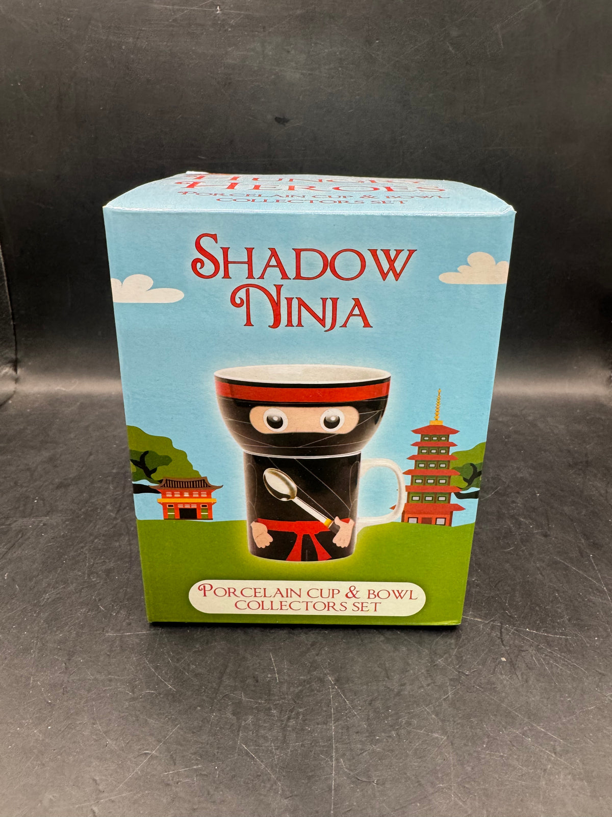 Hungry Heroes Shadow Ninja Cup and Bowl