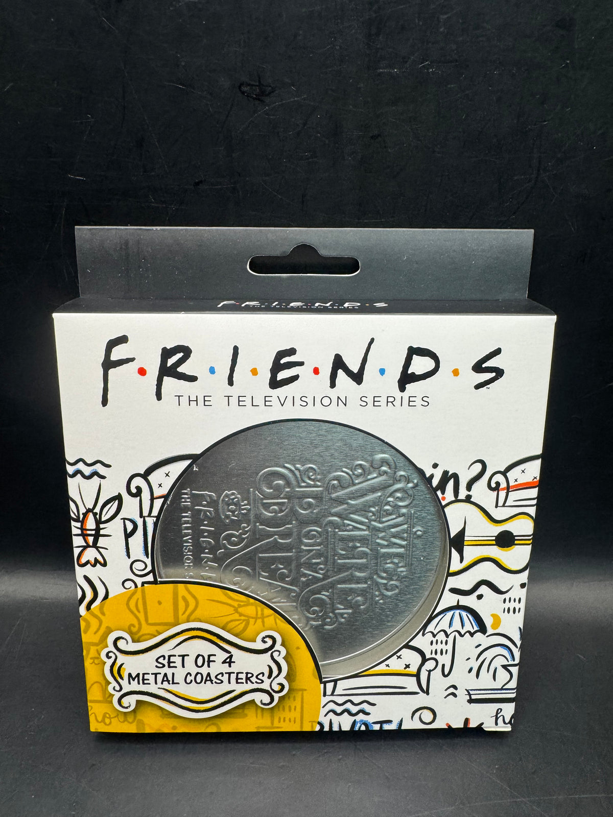 Friends Central Perk Set Of 4 Metal Coasters