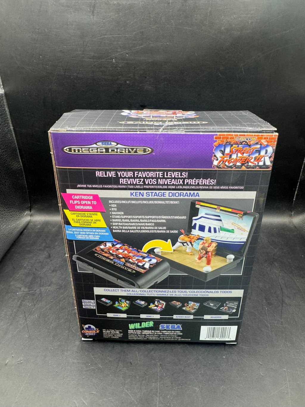 Sega Mega Drive Street Fighter 2 Ken stage Diorama