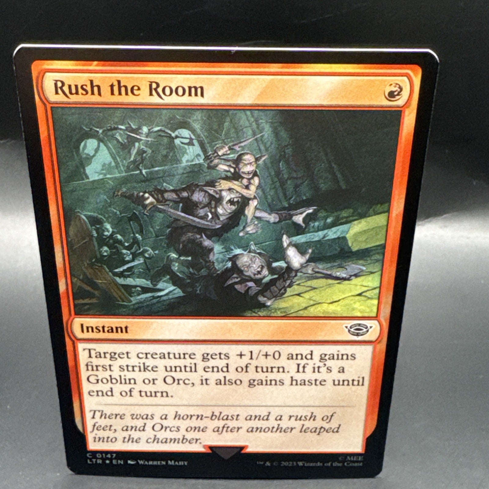 MTG Rush the Room (Foil) Lord of the Rings C0147 + 1 Regular Card