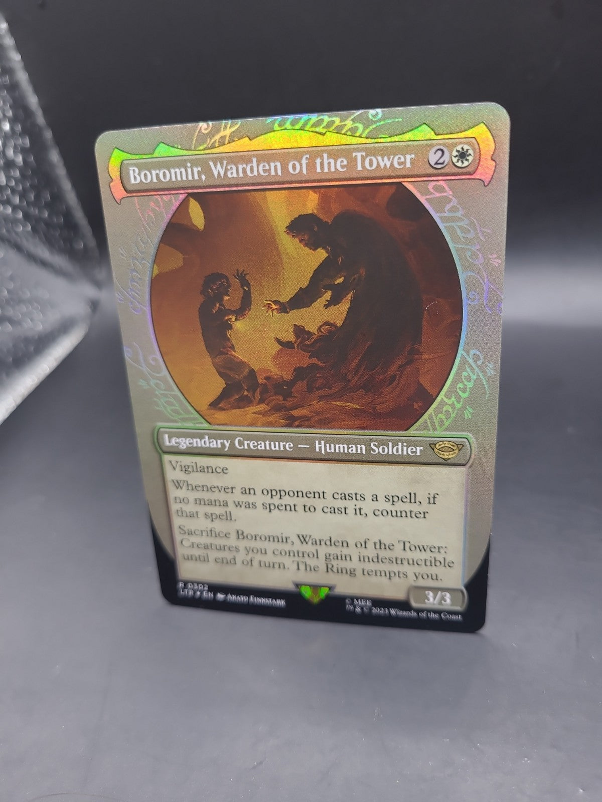 MTG FOIL Boromir, Warden of the Tower(#302) Showcase - The Lord of the Rings