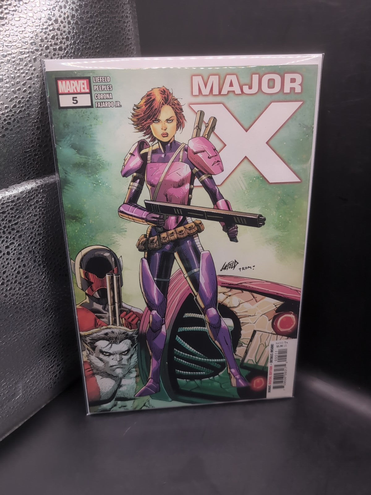 Marvel Comics:  MAJOR X #5 August 2019 X-Men, Rob Liefeld, Brent Peeples