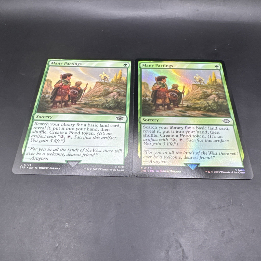 Many Partings MTG FOIL C0176 + Regular Card