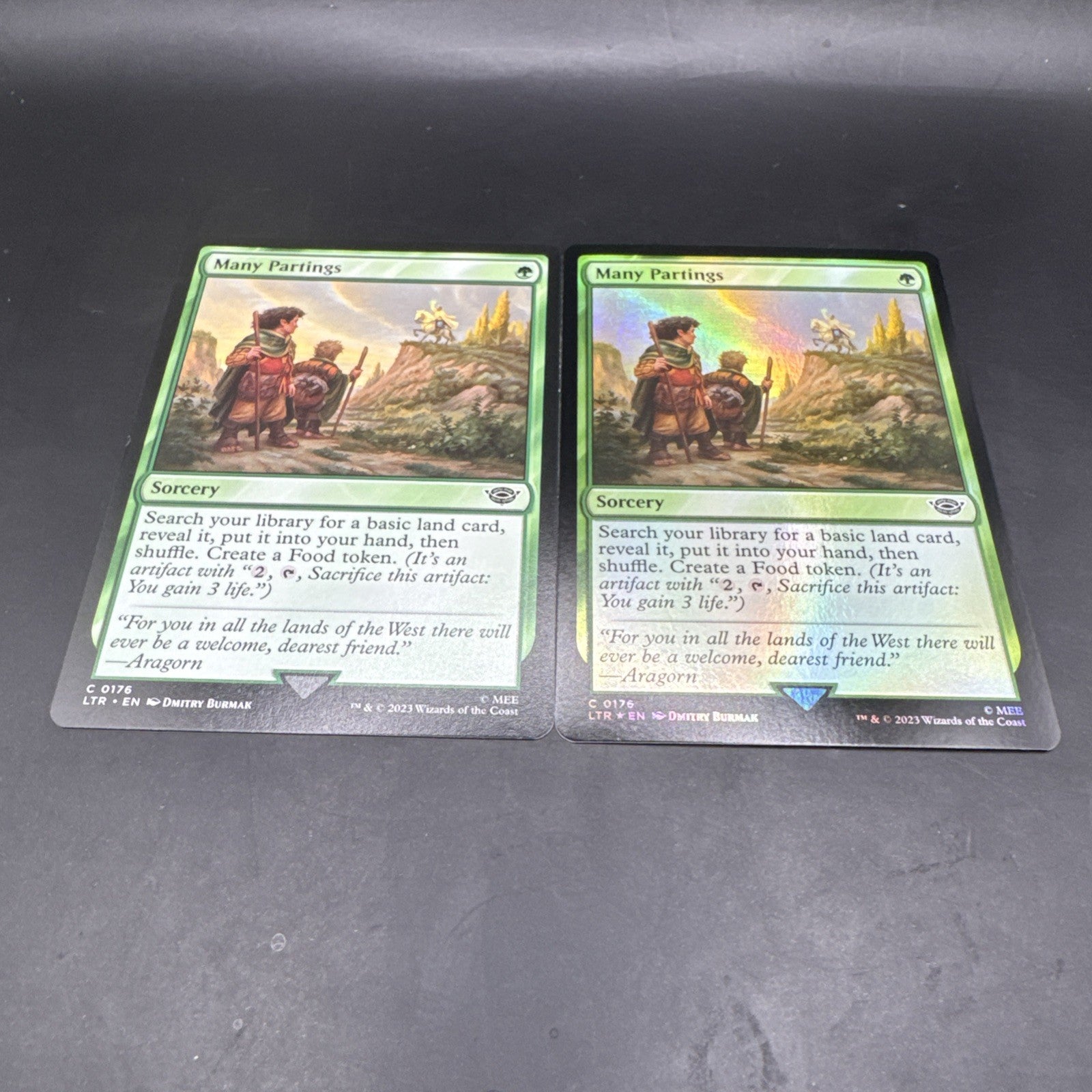 Many Partings MTG FOIL C0176 + Regular Card