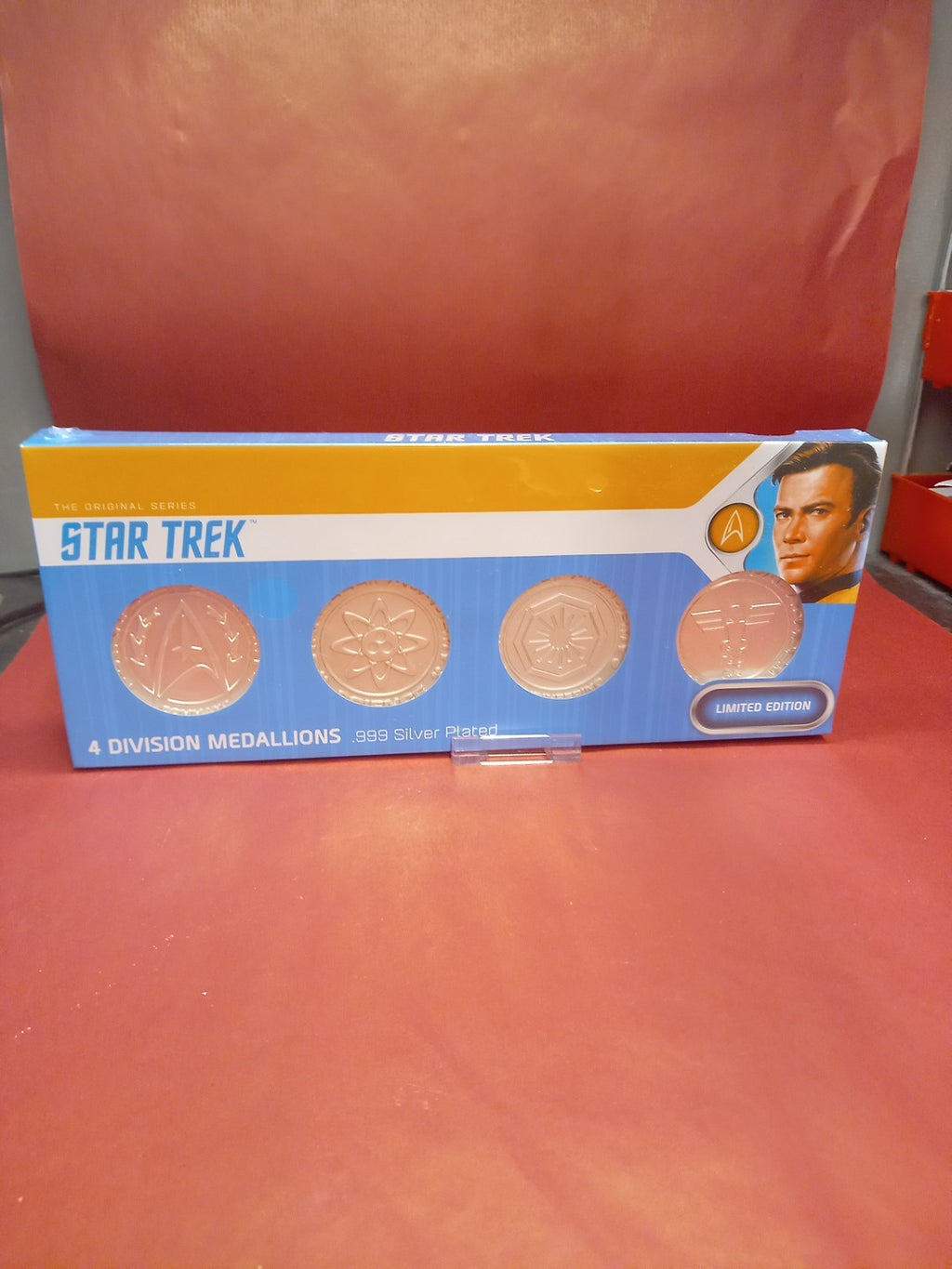 Star Trek 4 Division Medallions .999 Silver Plated.  LTD  TO 1000