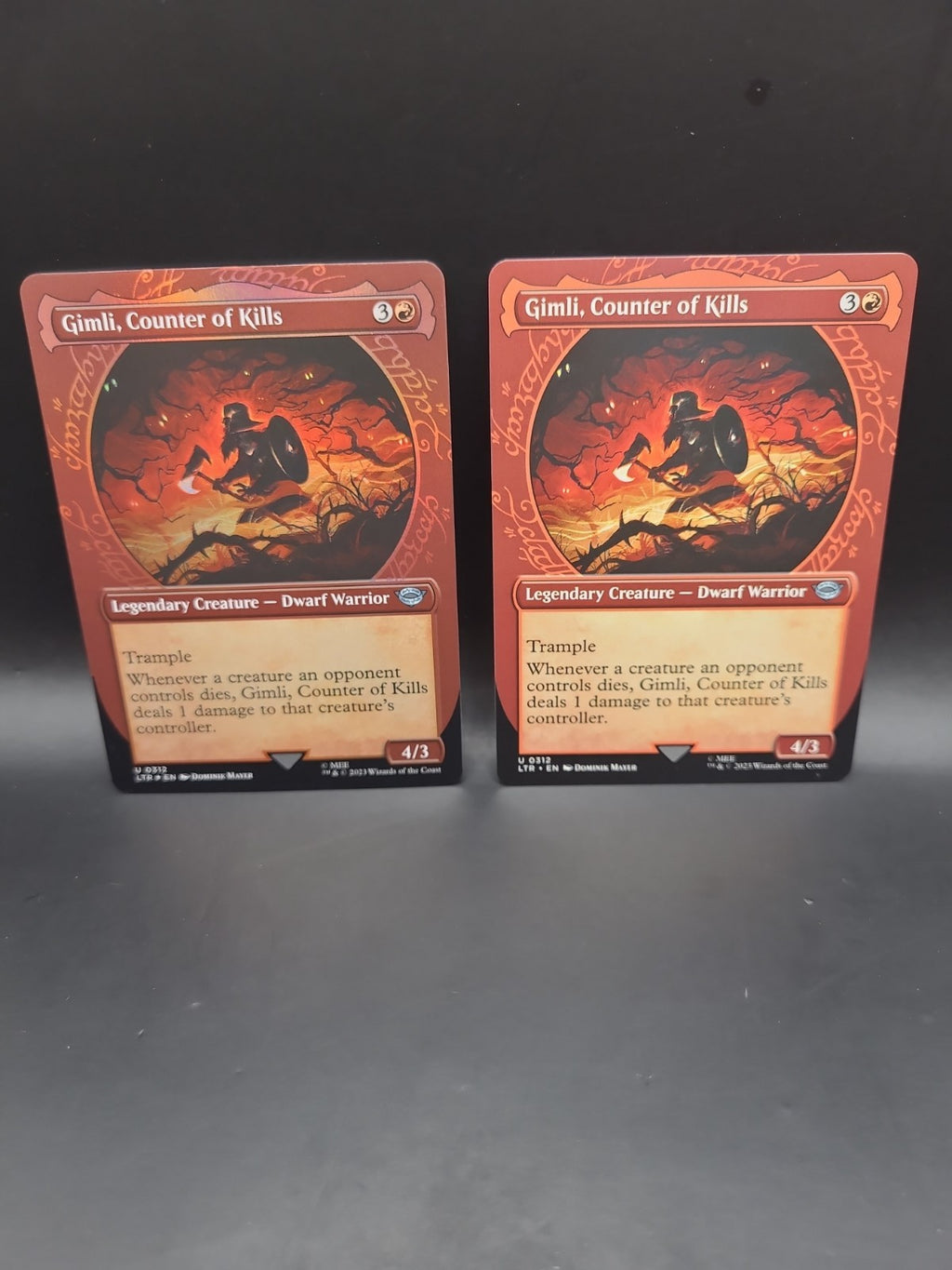 MTG Gimli, Counter of Kills Foil & Regular(Showcase) 0312 Lord of the Rings M/NM