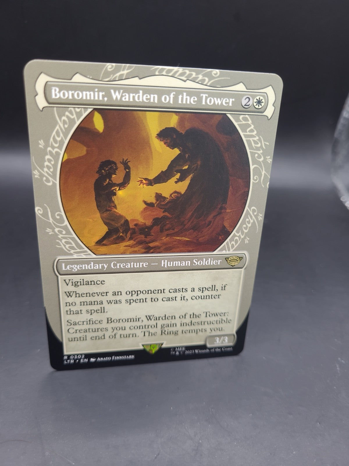 MTG Regular Boromir, Warden of the Tower(#302) Showcase - The Lord of the Rings