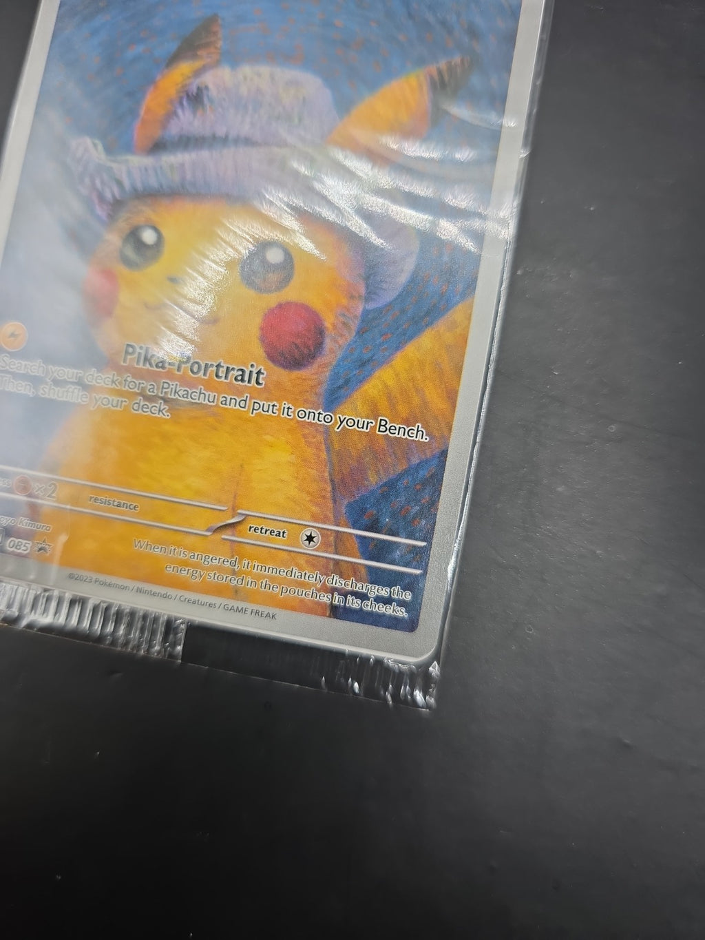 Pokémon Pikachu TCG Card Grey Felt Hat Black Star Promo SVP085 Sealed