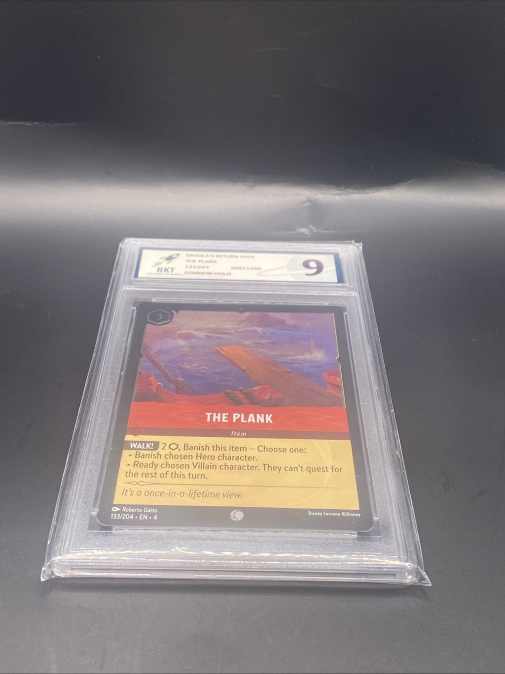 DISNEY LORCANA GRADED URSULAS RETURN THE PLANK FOIL