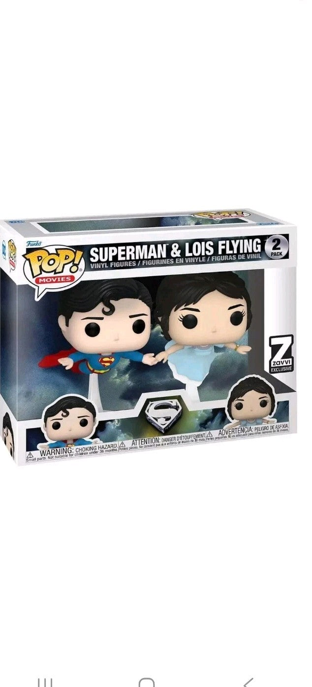 Funko Superman & Lois Flying 2-Pack Zavvi Exclusive  Pop! Vinyl Figure
