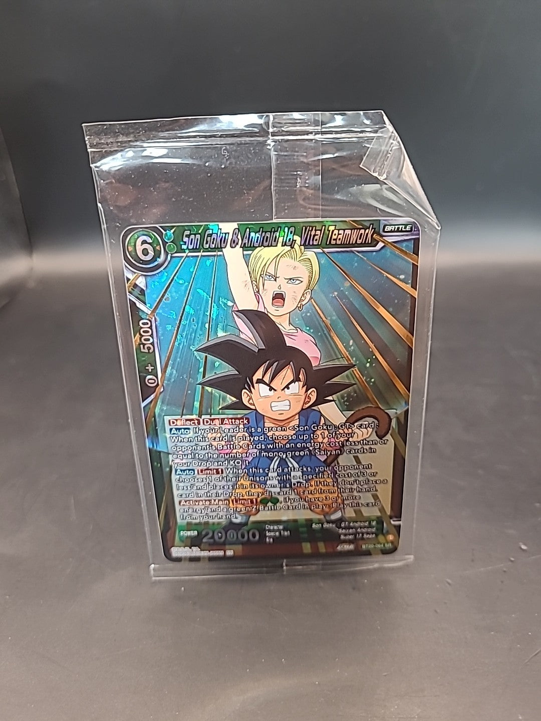 Son Goku & Android 18, Vital Teamwork BT20-064 SR - Dragon Ball Super Card