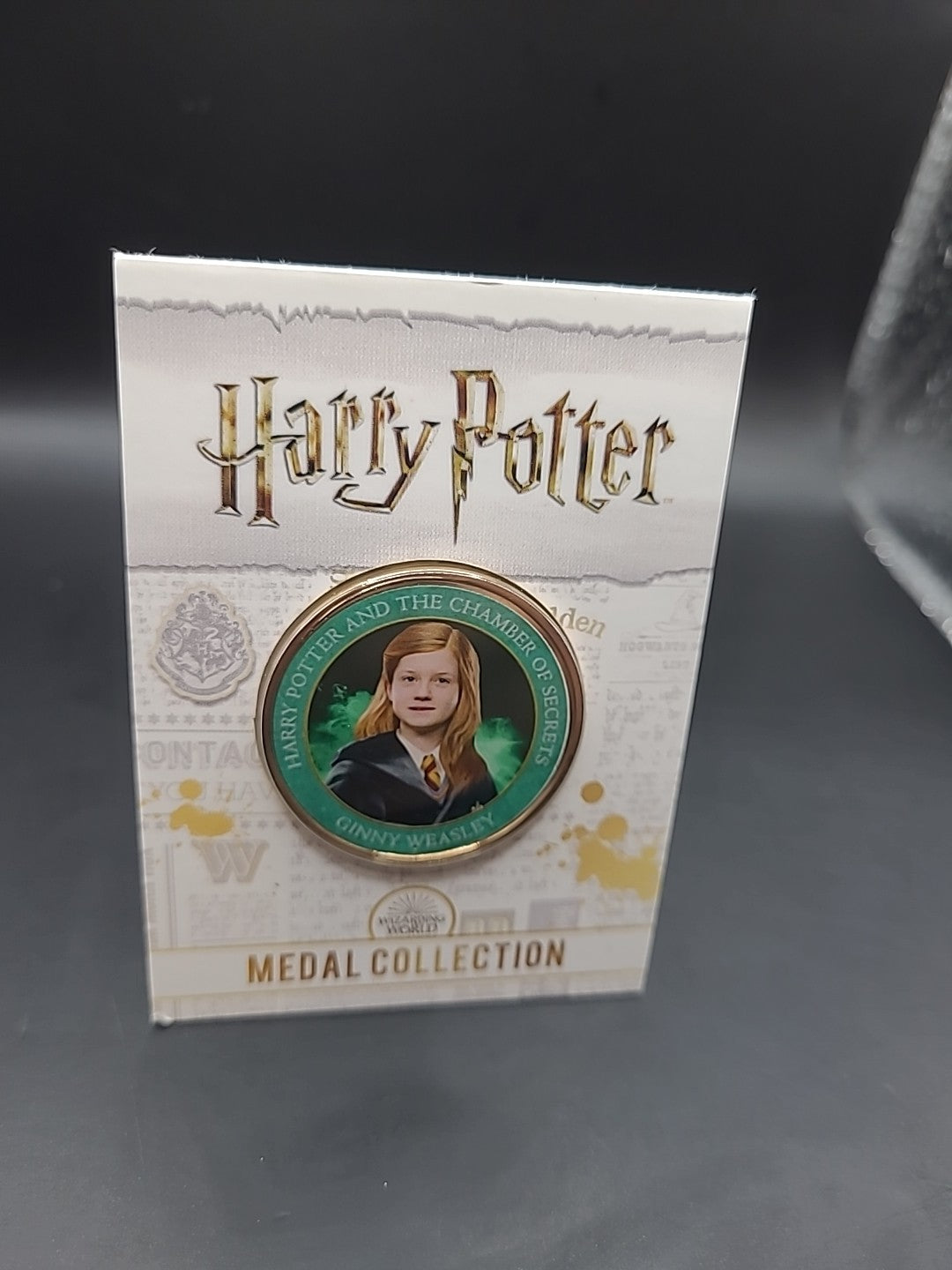 Harry Potter Official Medal Collection GREEN GINNY WEASLEY Chamber Of Secrets