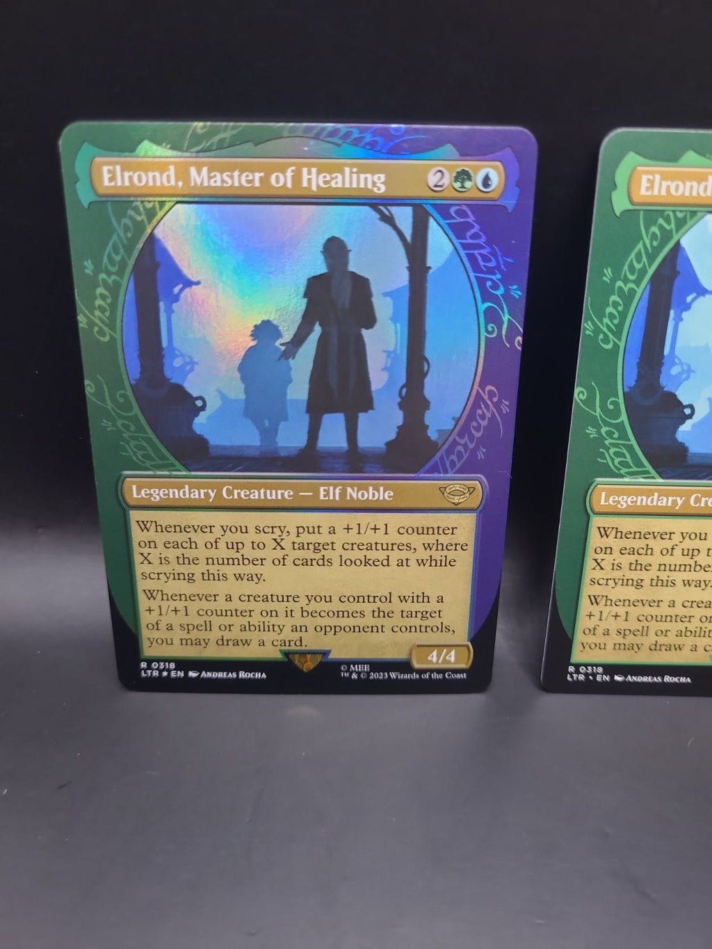 Elrond, Master of Healing 0318 Showcase Foil & Reg Lord Of The Rings LTR MTG NM
