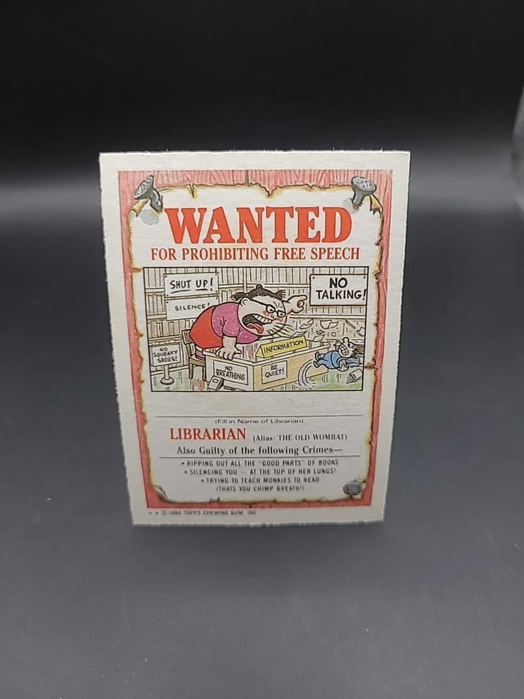 Garbage Pail Kids Topps 1986 Original Series 5 Pinned Penny 183b