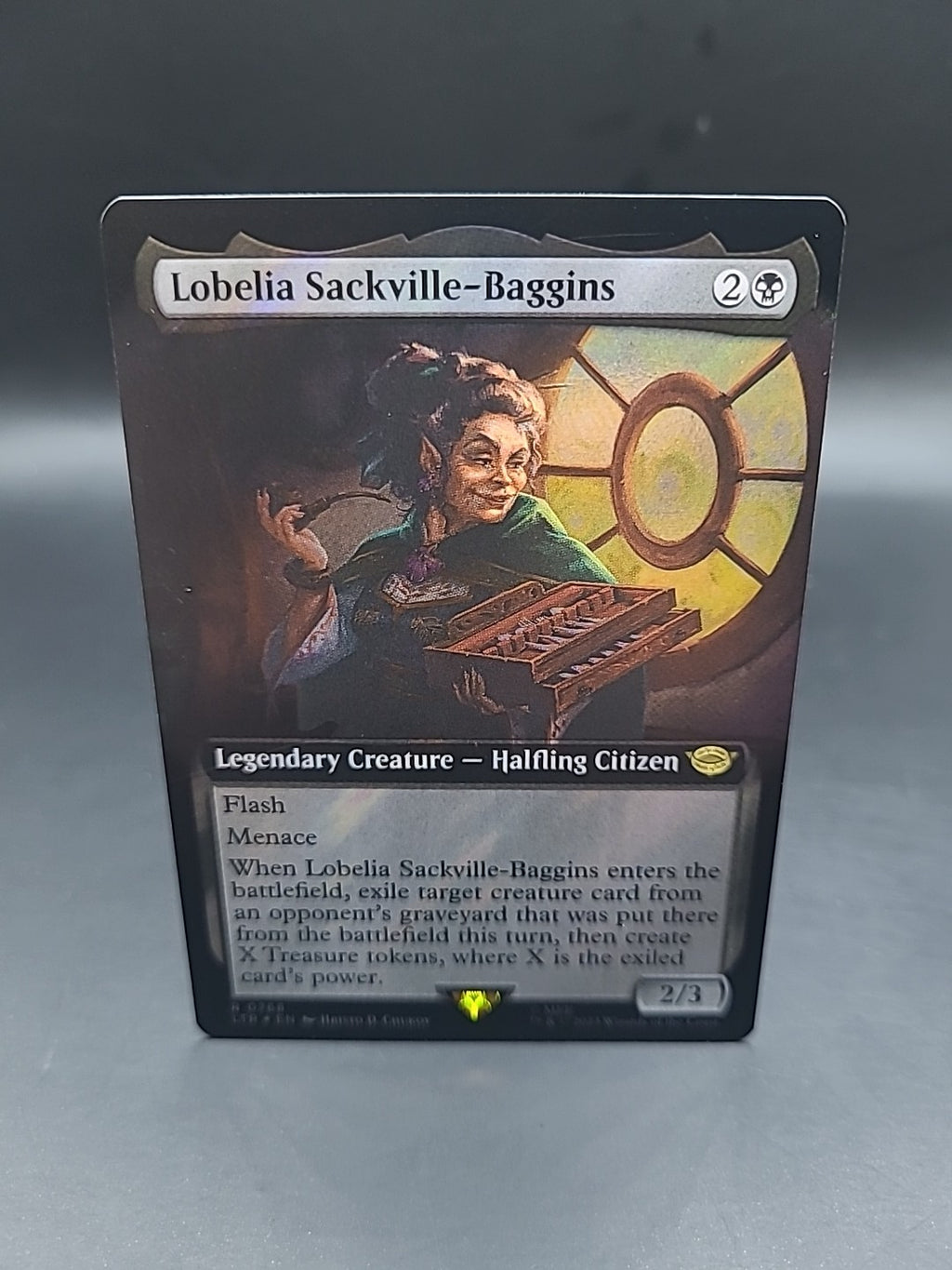 MTG lord of the rings - Lobelia Sackville-Baggins rare foil card R 0768