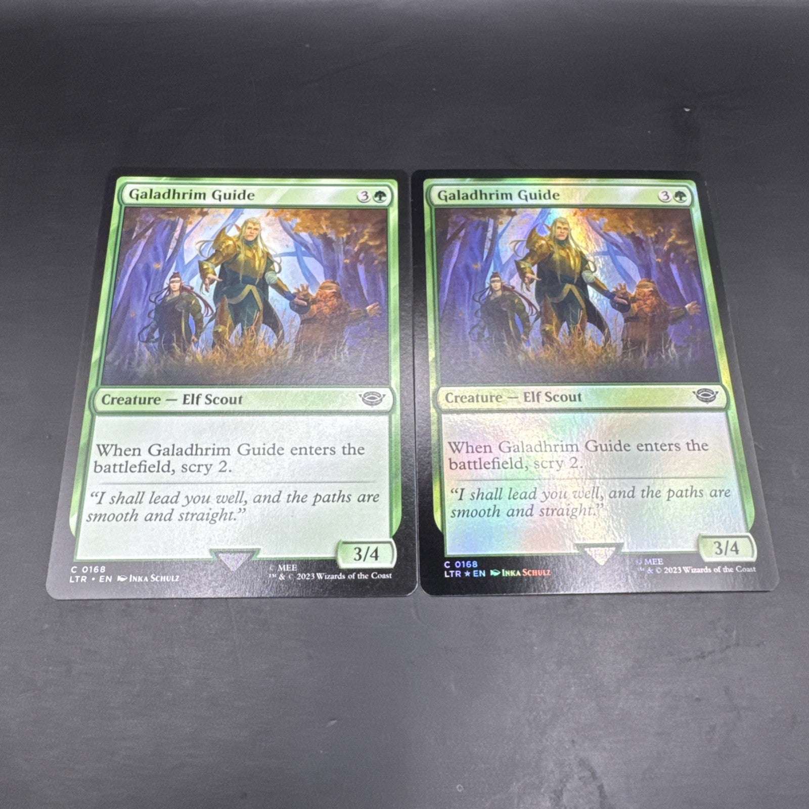 [MTG] Galadhrim Guide (Foil) (C0168) + Regular Card