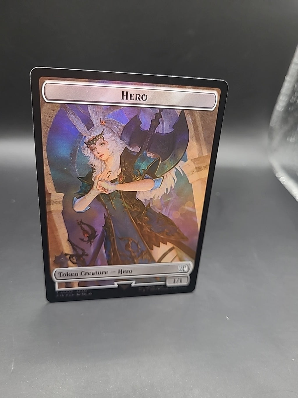 Hero (0009) // Treasure (0023) Double-Sided Token (Foil) NM Final Fantasy