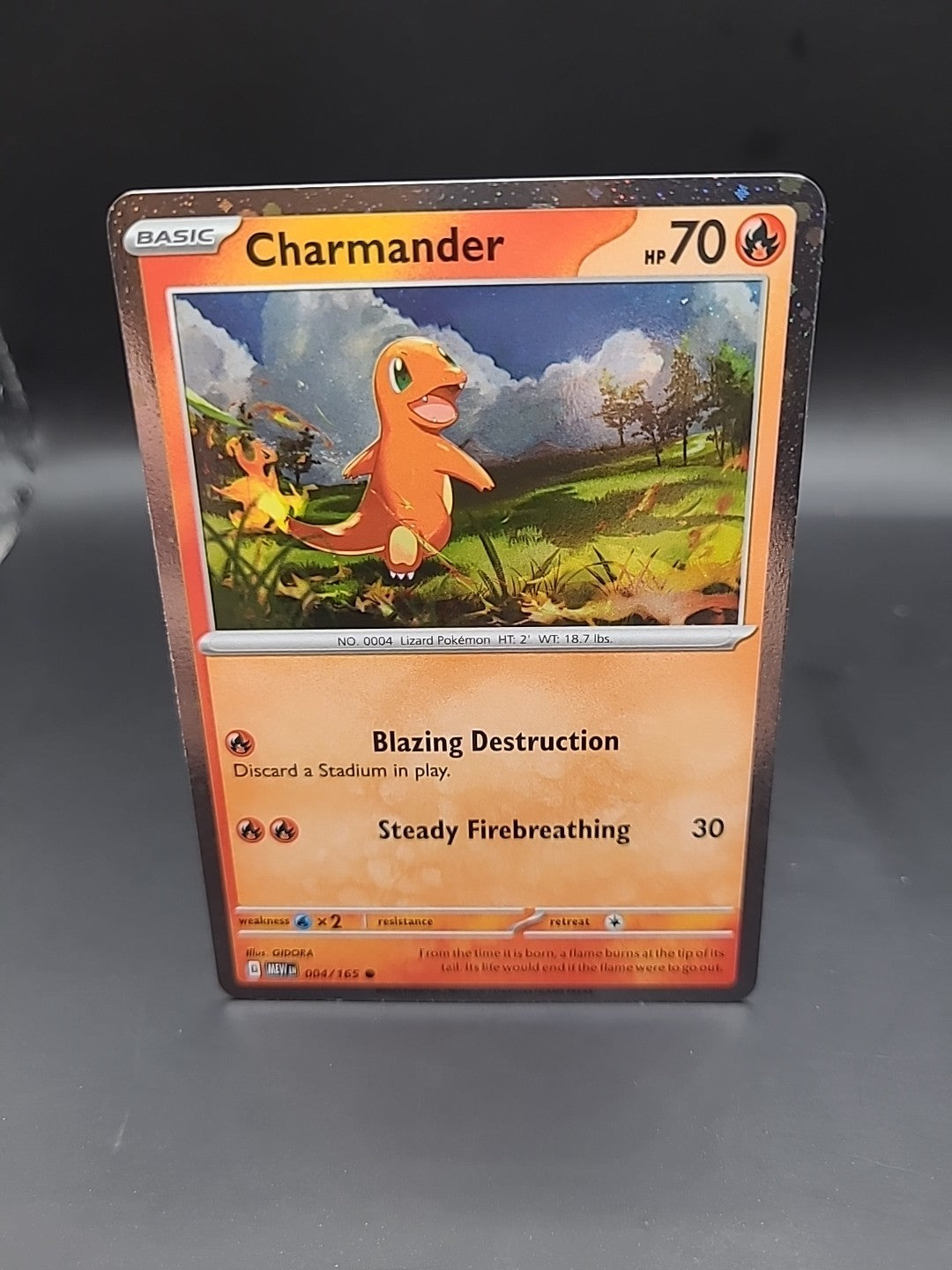 Pokémon TCG Charmander 004/165 Scarlet & Violet 151 Cosmo Holo Rare Promo 