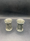 Zinn-Galerie Pewter 2 Shot Glasses NO BOX