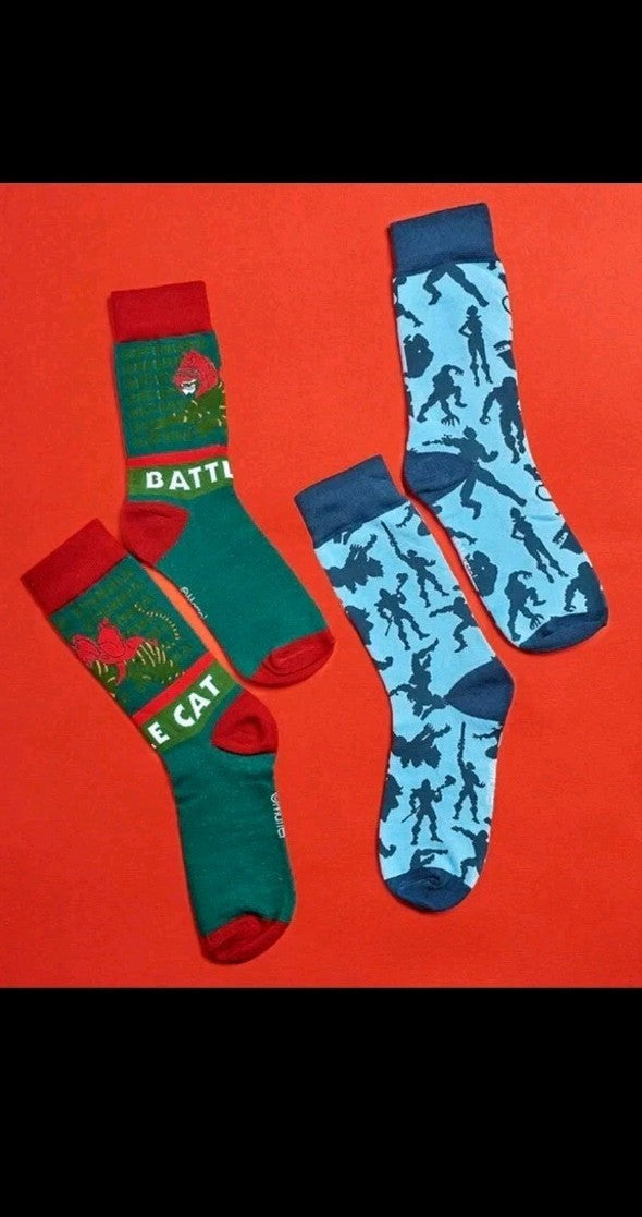 HE-MAN THE MASTERS OF THE UNIVERSE ‘NICE’ 12 DAYS OF SOCKS ADVENT CALENDAR Xmas 