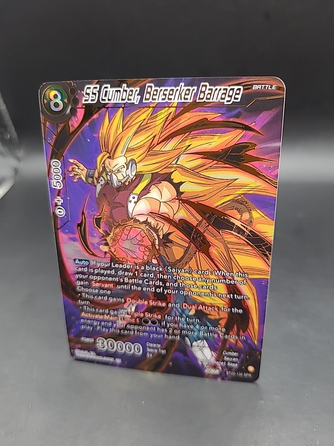 Dragon Ball Super Card Game SS Cumber Berserker Barrage SPR Foil BT20-130 *NM*