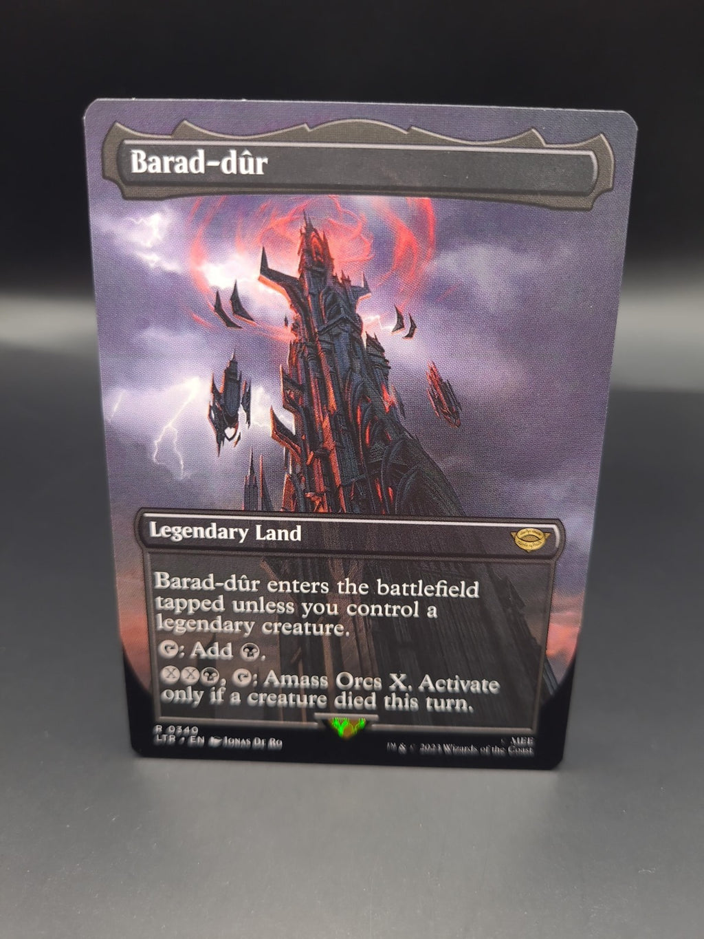 BORDERLESS Barad-dur #340 ~ The Lord of the Rings [ NM ] [ Magic MTG ]