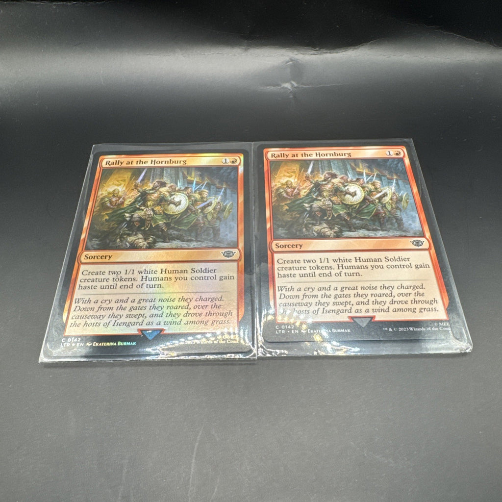 [MTG] Rally at the Hornburg (Foil) C0142 + 1 Regular Card