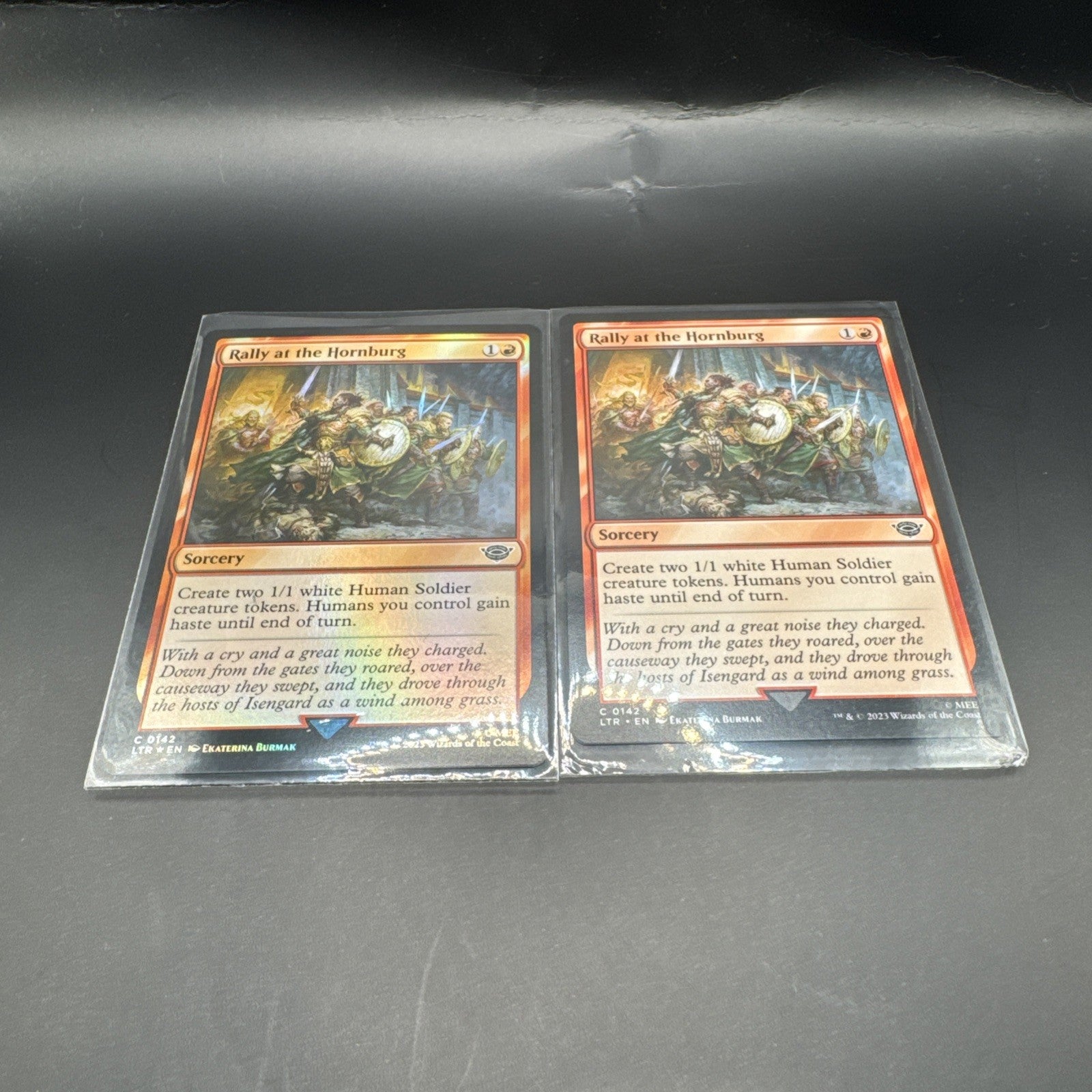 [MTG] Rally at the Hornburg (Foil) C0142 + 1 Regular Card