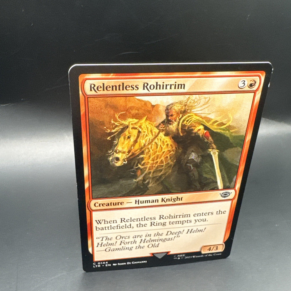 MTG Relentless Rohirrim (FOIL) C0144 + 1 Regular Card