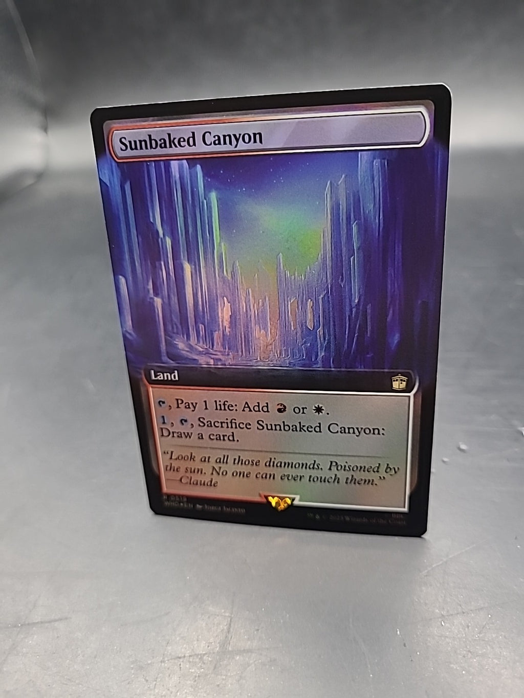 MTG Sunbaked Canyon (Surge Foil Extended Art) Doctor Who