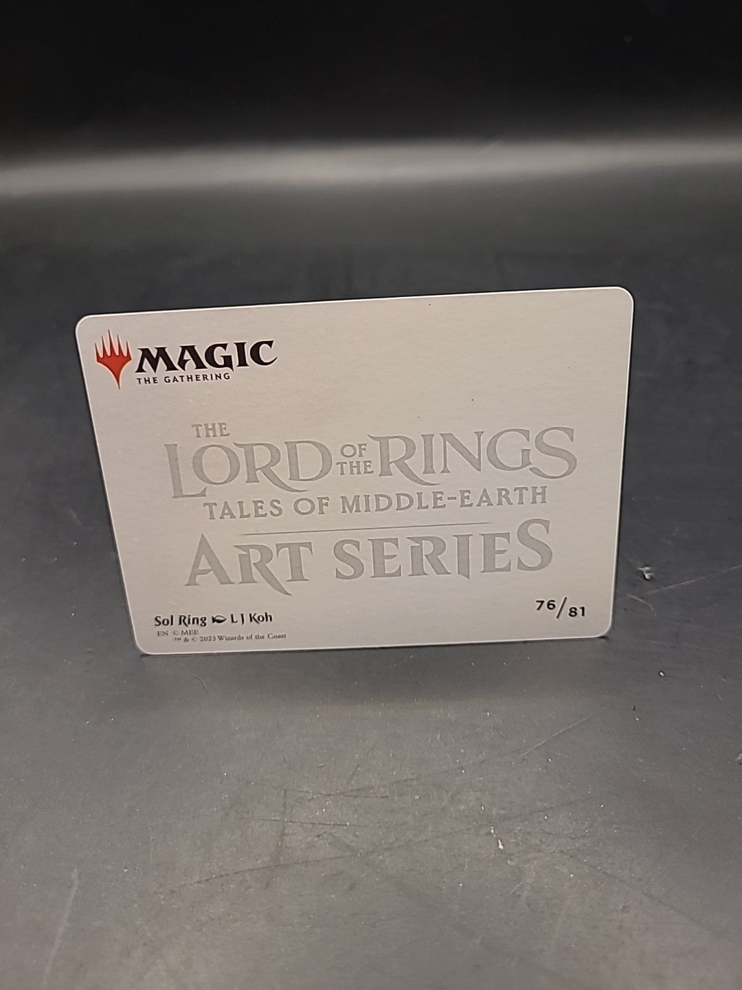 Magic the Gathering LOTR MTG Sol Ring Art Card Art Series 76/81