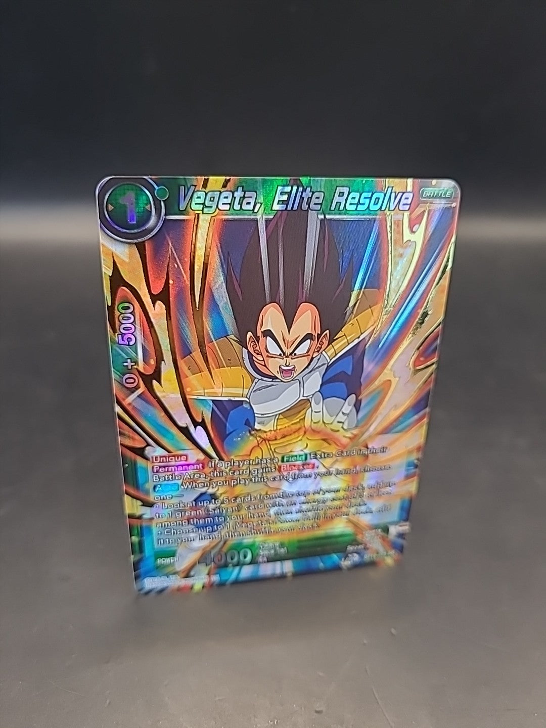 Vegeta, Elite Resolve BT15-075 SR - Dragon Ball Super Card Game