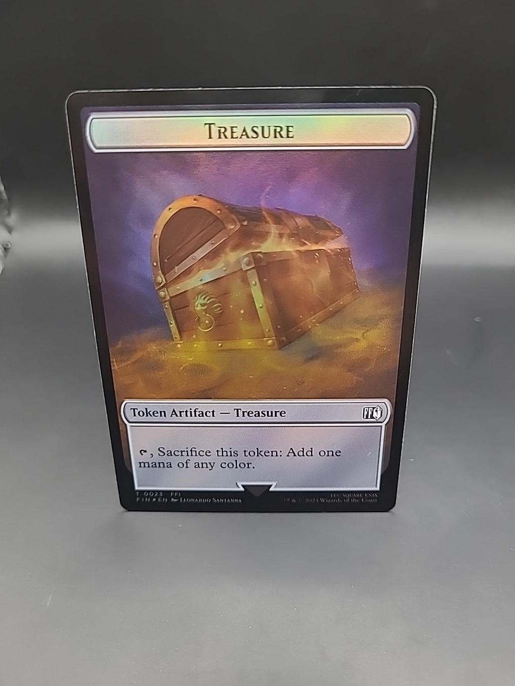 Hero (0009) // Treasure (0023) Double-Sided Token (Foil) NM Final Fantasy