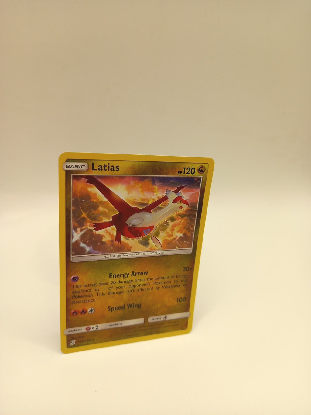 Pokemon Card Latias 153/236 Reverse Holo Unified Minds