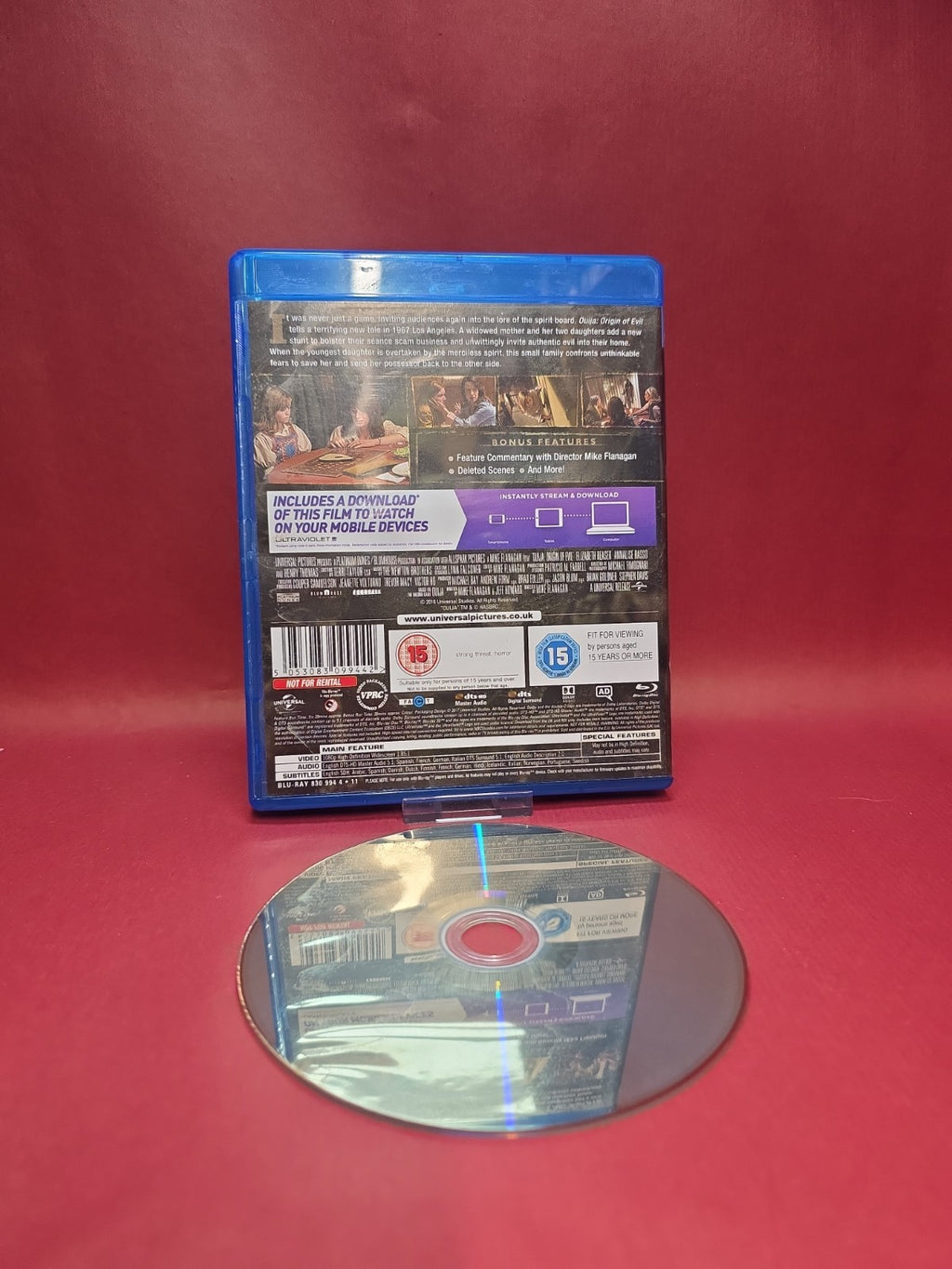 Ouija: Origin of Evil Blu-Ray (2017) Henry Thomas, Flanagan (DIR) cert 15
