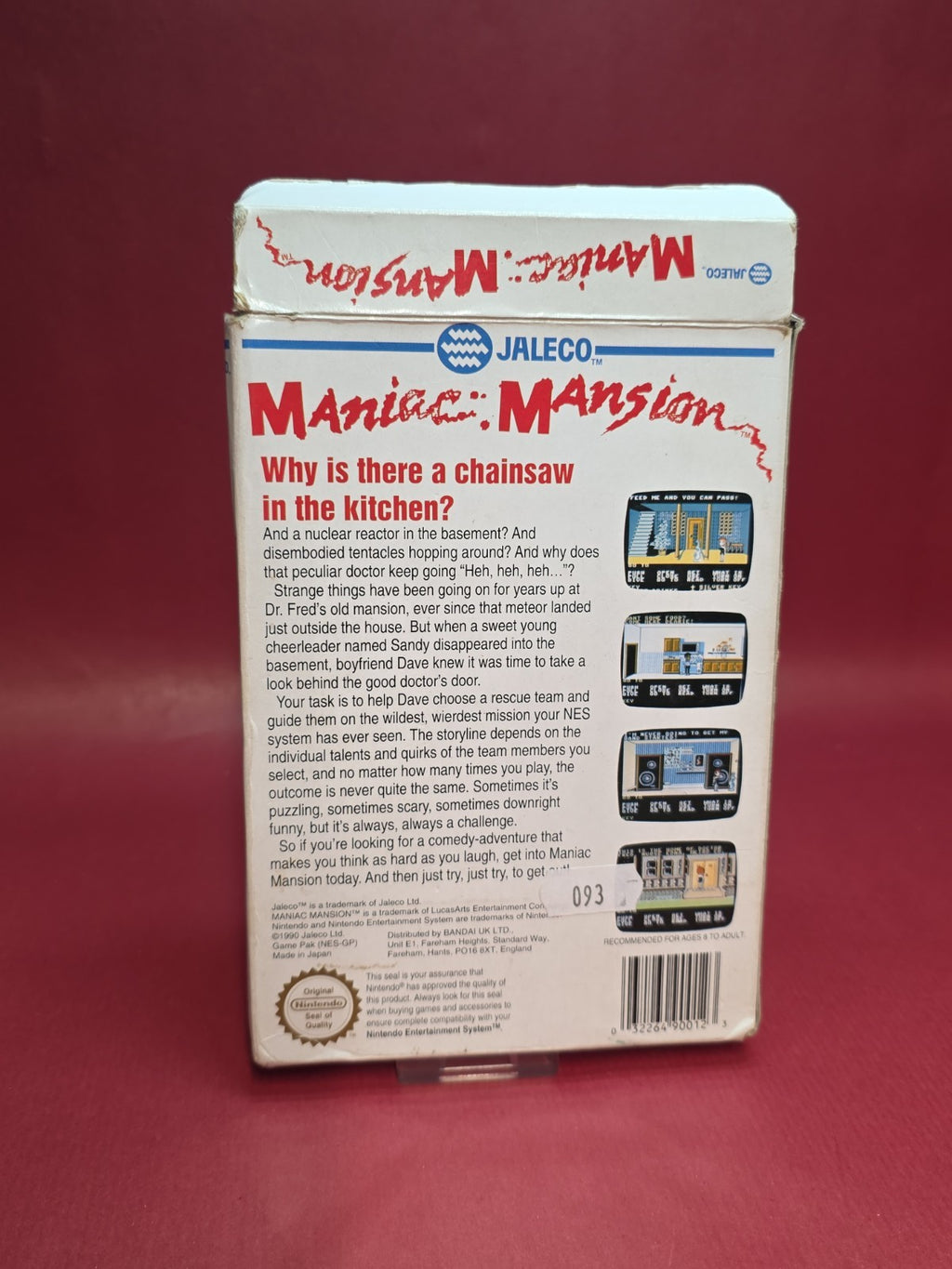 Maniac Mansion (Nintendo NES Game) READ DESCRIPTION