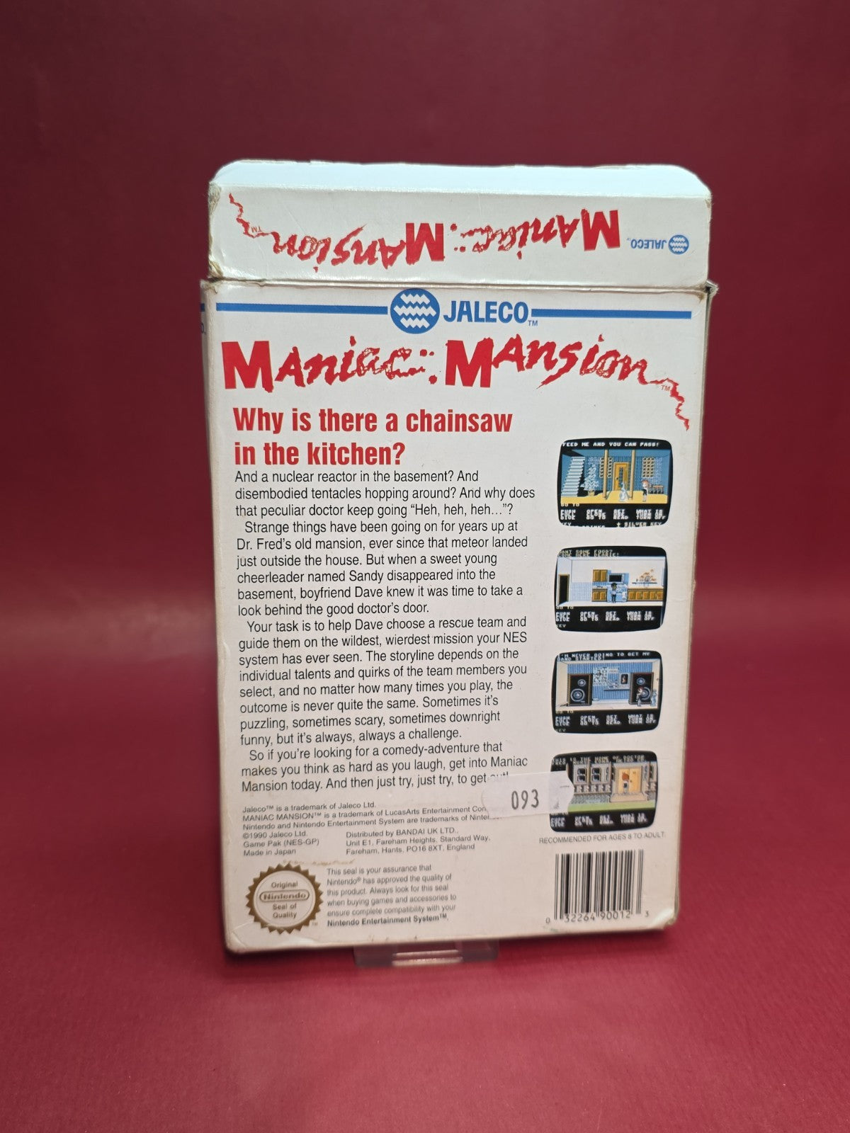 Maniac Mansion (Nintendo NES Game) READ DESCRIPTION