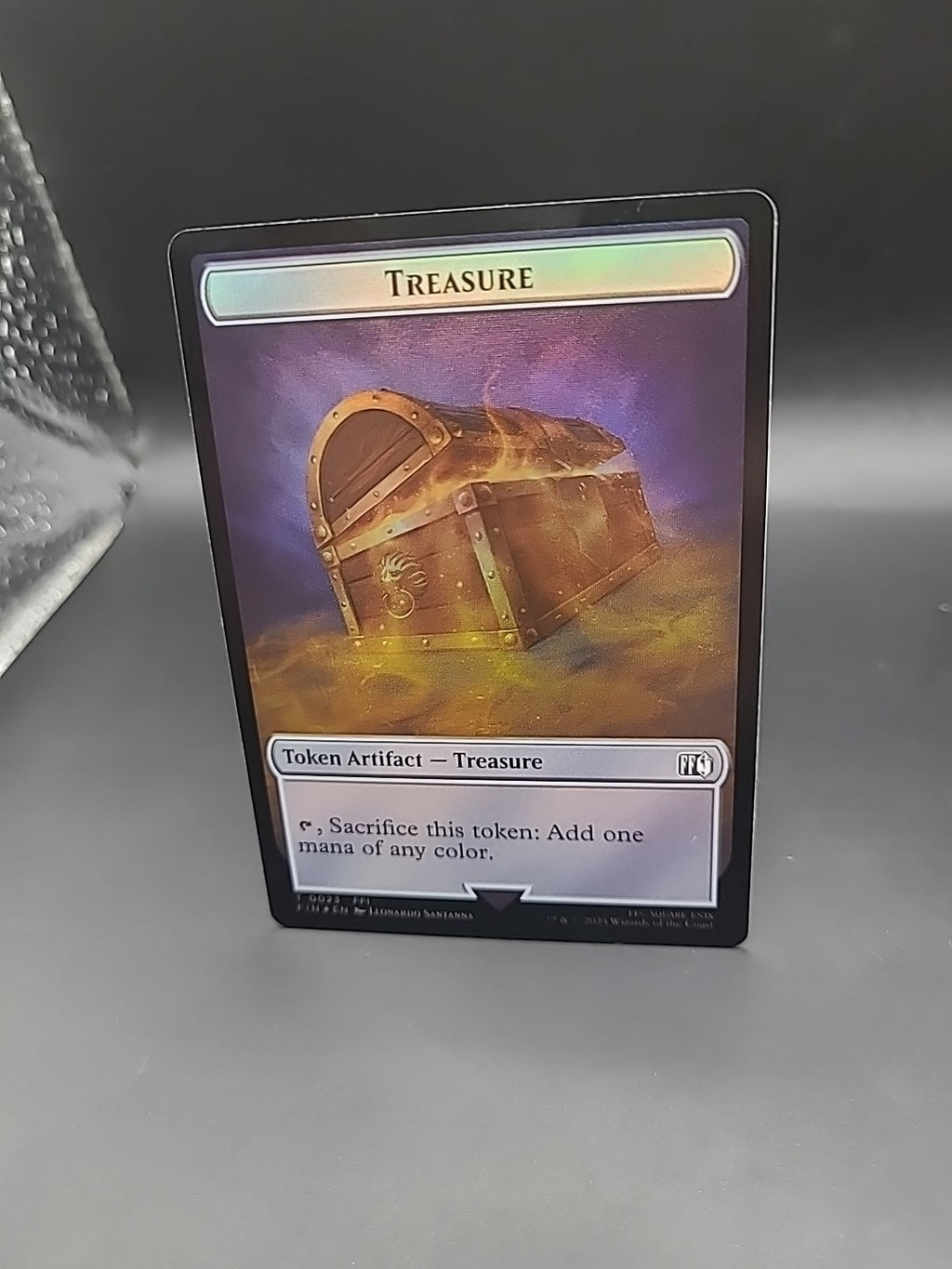 Hero (0009) // Treasure (0023) Double-Sided Token (Foil) NM Final Fantasy