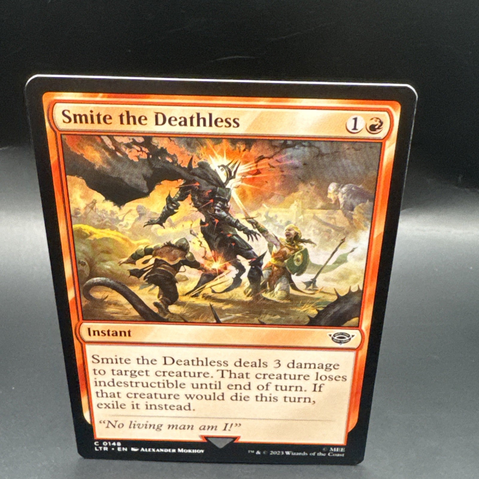 Smite the Deathless (FOIL) -MTG Lord of the Rings C0148 + 1 Regular Card