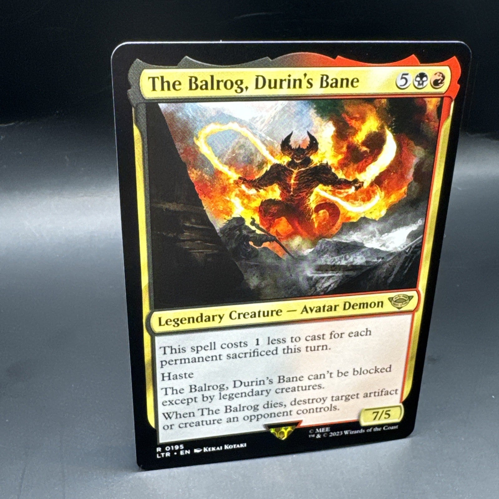 MTG LOTR The Balrog Durins Bane R0195