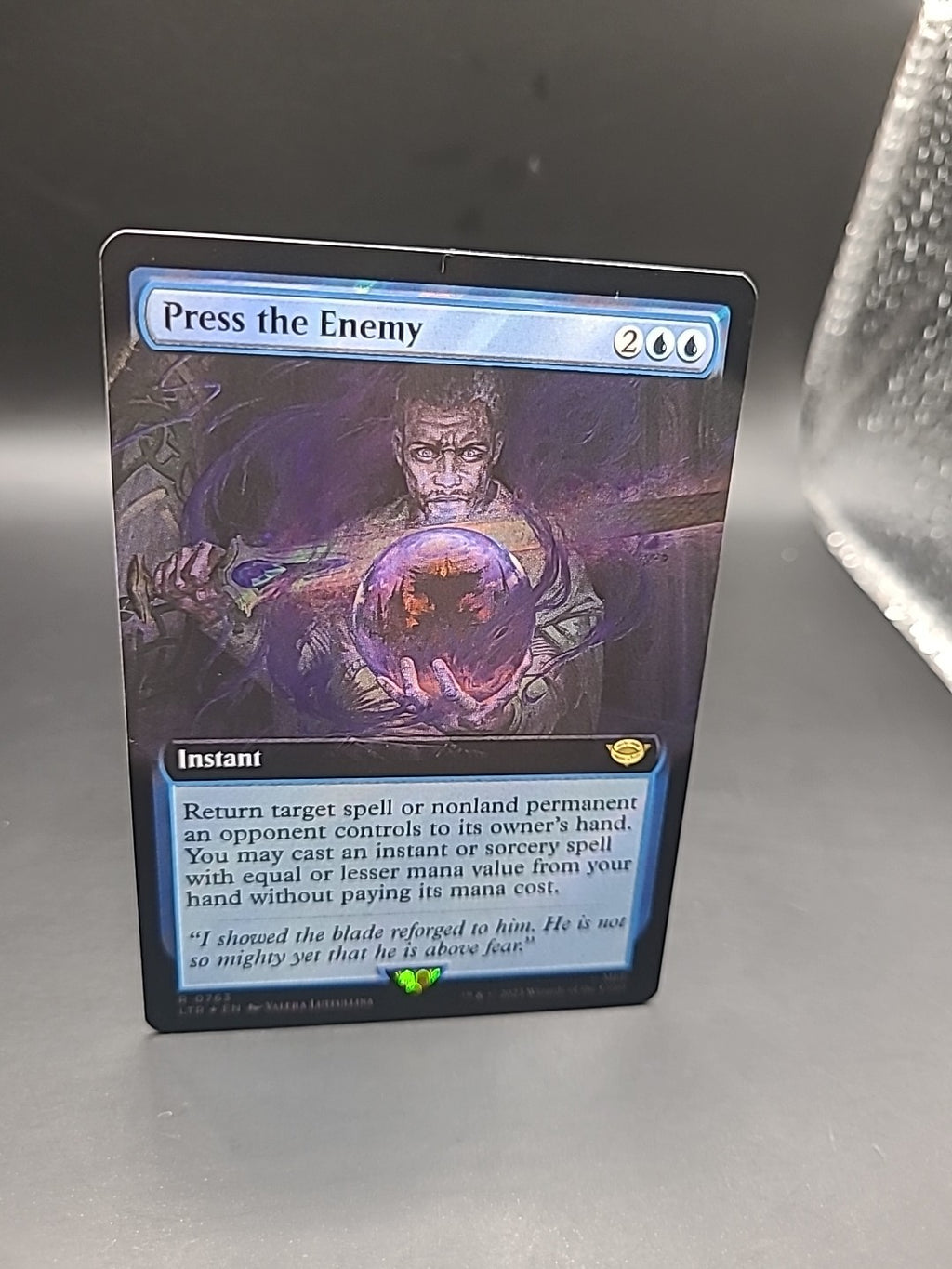Press the Enemy (Extended Art) R Universes Beyond: The Lord of the Rings: R 0763
