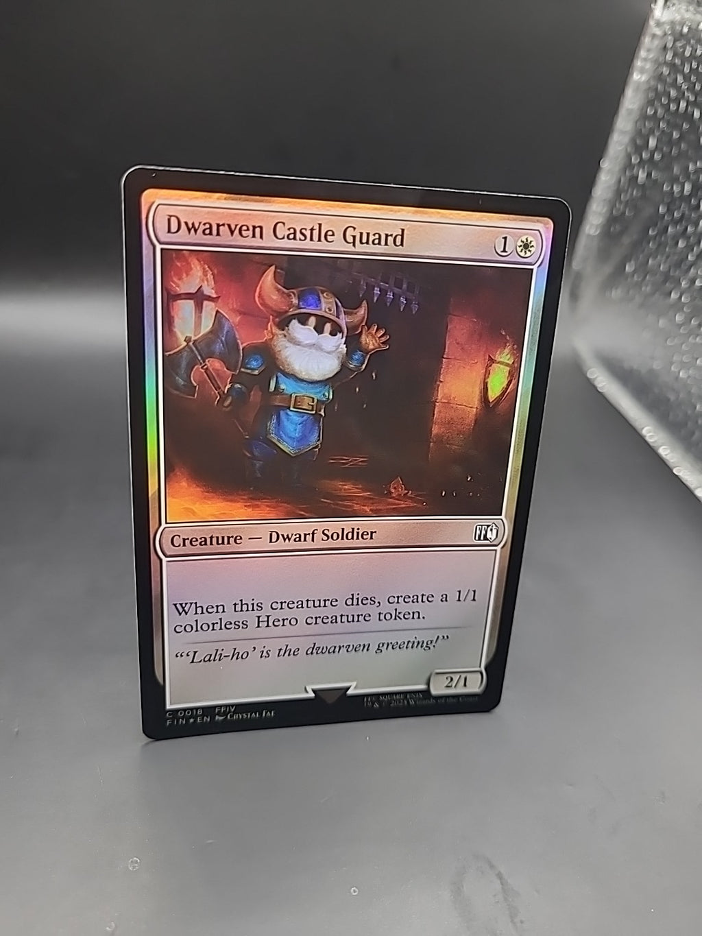 Dwarven Castle Guard | C 0018 | Final Fantasy | FIN |  MTG | Holo foil