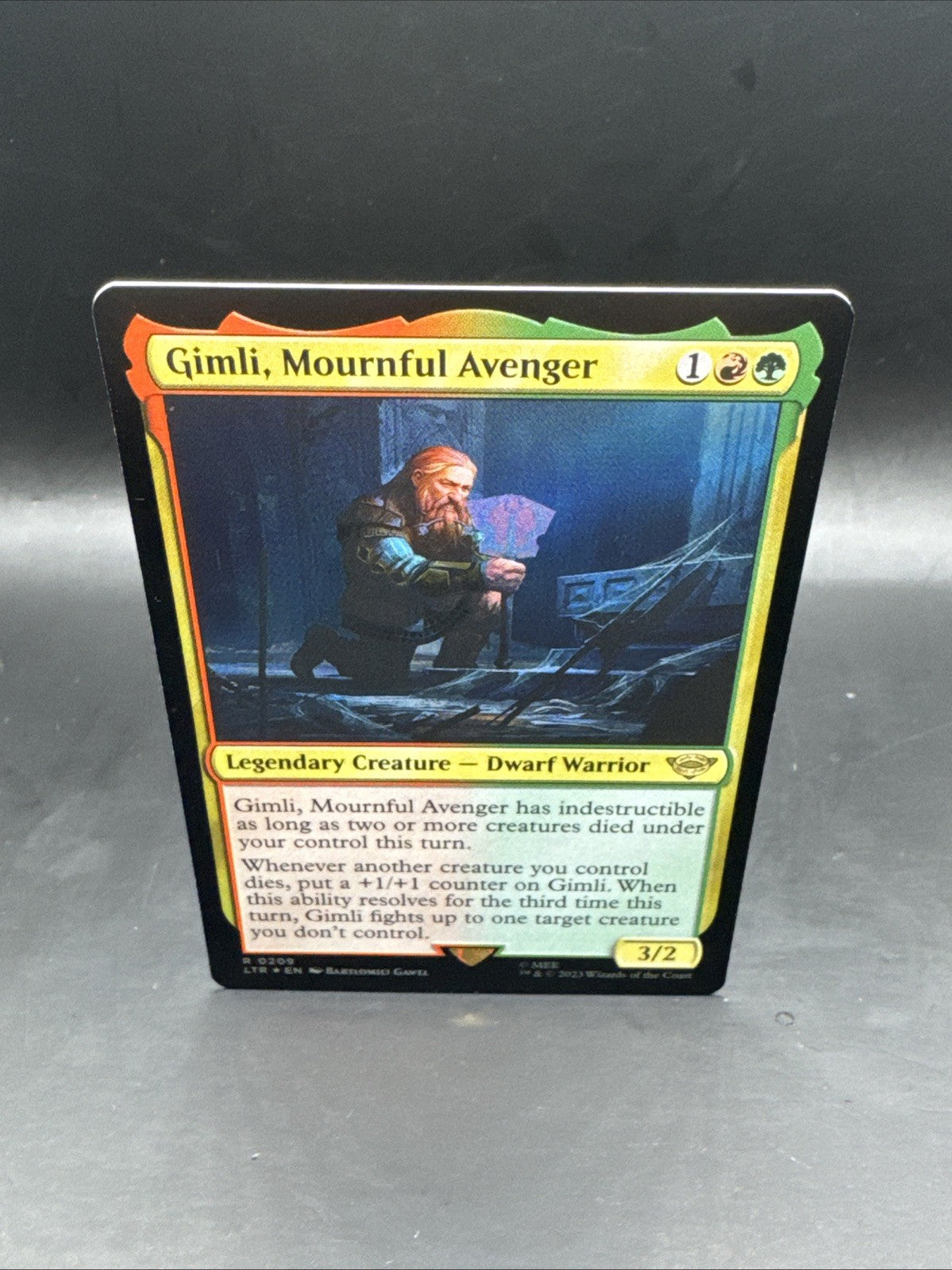Gimli, Mournful Avenger R0209 Foil Lord of the Rings LTR Magic MTG
