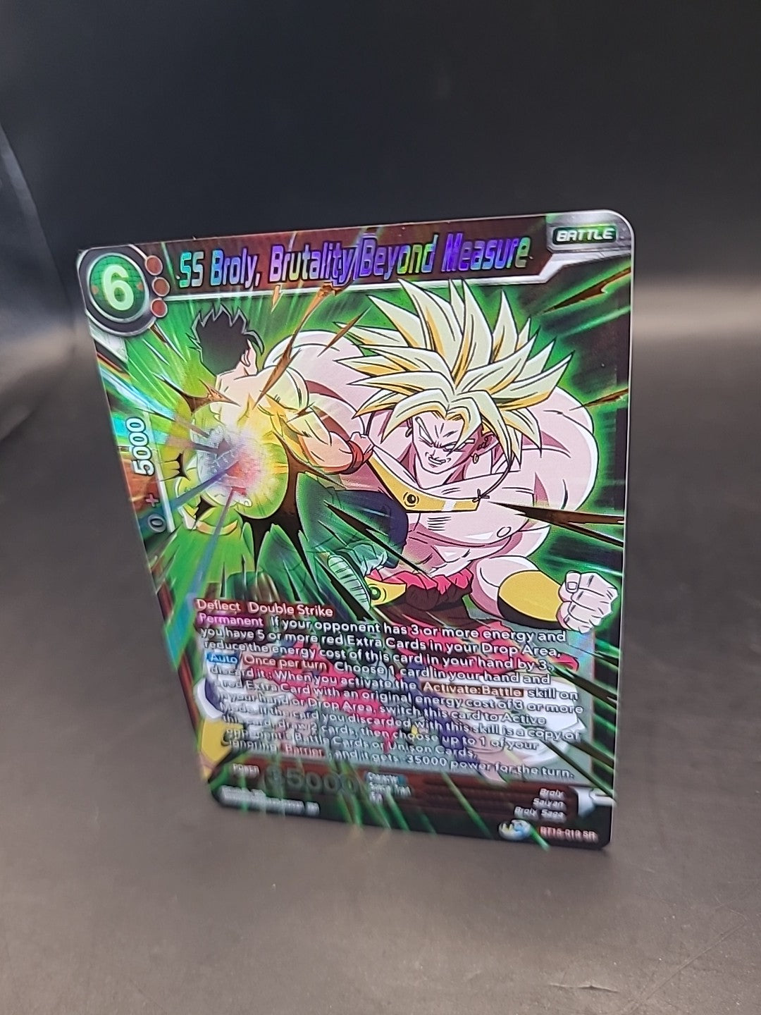 SS Broly, Brutality Beyond Measure BT15-019 SR - Dragon Ball Super Card Game