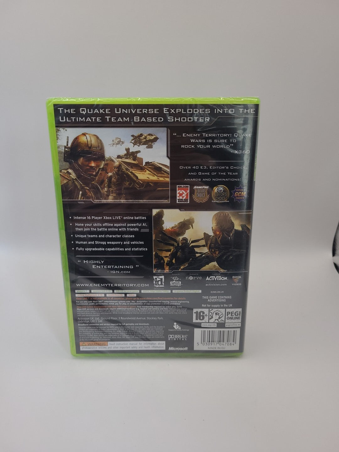 Enemy Territory: Quake Wars (Microsoft Xbox 360, 2008) - New And Sealed