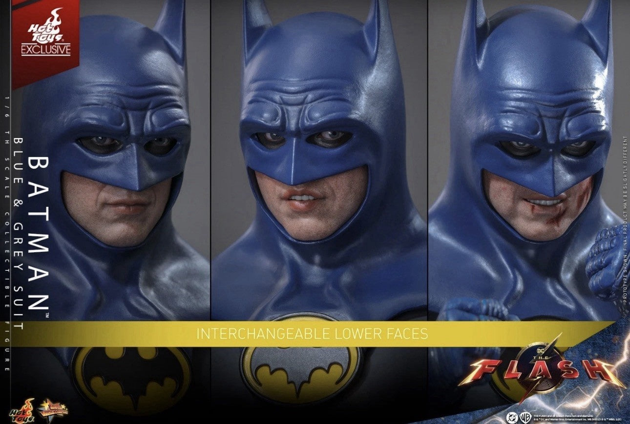 Hot Toys MMS834 1/6 Scale Action Figure The Flash Batman (Blue & Grey Suit)